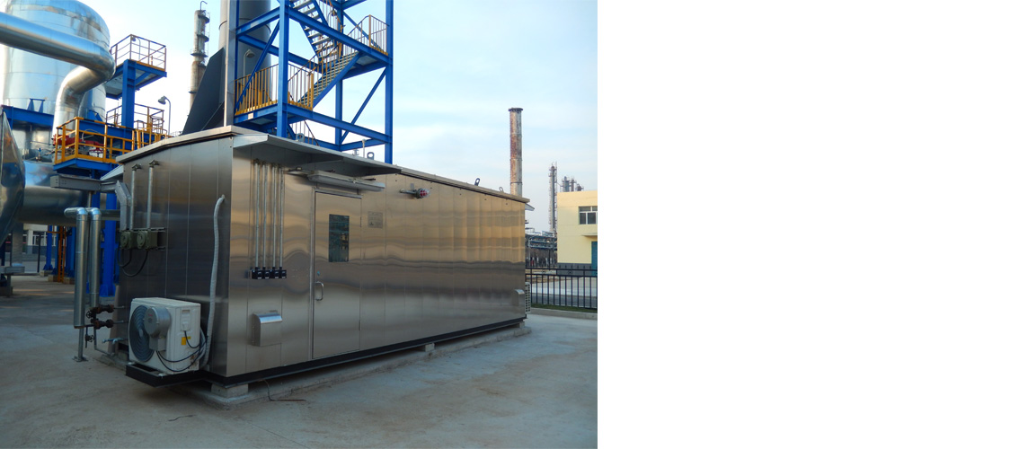 顺酐项目气体分析小屋交付现场